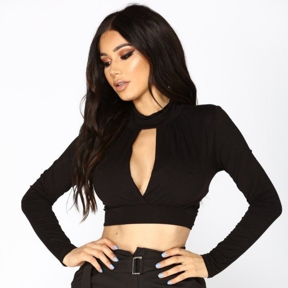 cute long sleeve crop tops